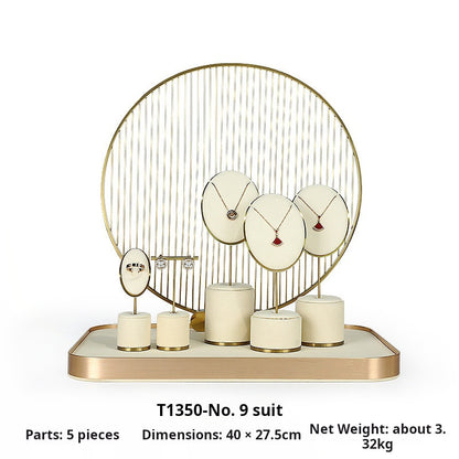 Off-white jewelry display shelf, necklace, ring, earrings, bracelets, bracelets, jewelry display props Jim Display