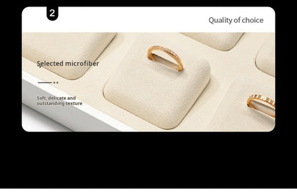 High-end jewelry display tray PU leather ring necklace earrings bracelet counter display tray